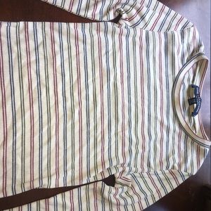 Striped cropped long sleeve